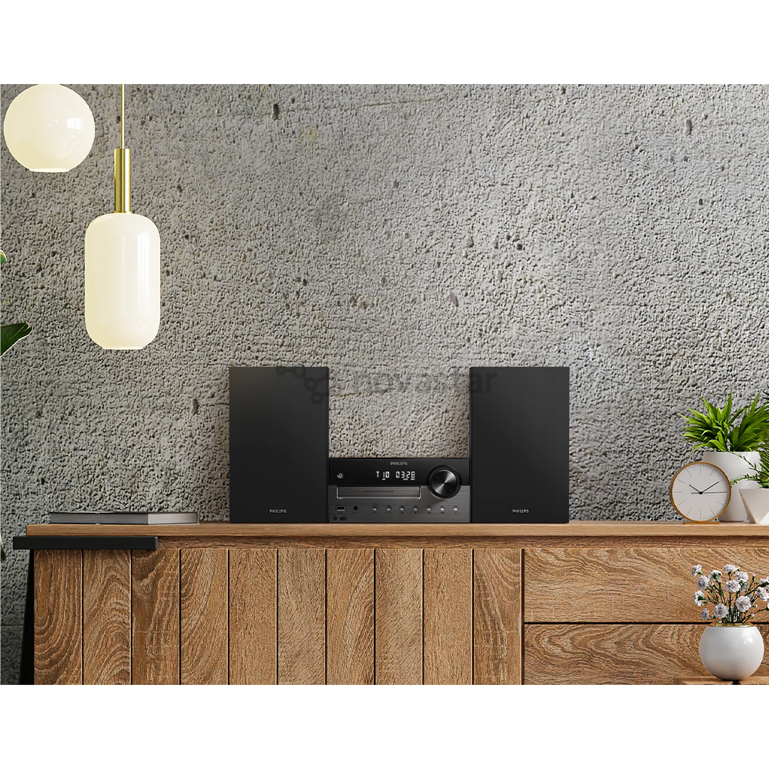 Philips TAM4505M2 Micro Music System, 2.0, черный - Музыкальный центр