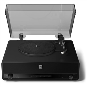 Philips Century The Stevie, juodas - Plokštelių grotuvas