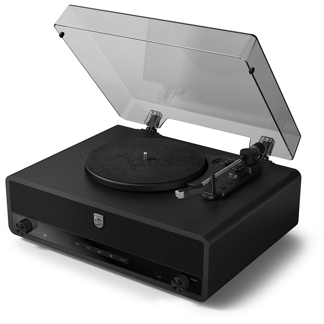 Philips Century The Stevie, juodas - Plokštelių grotuvas