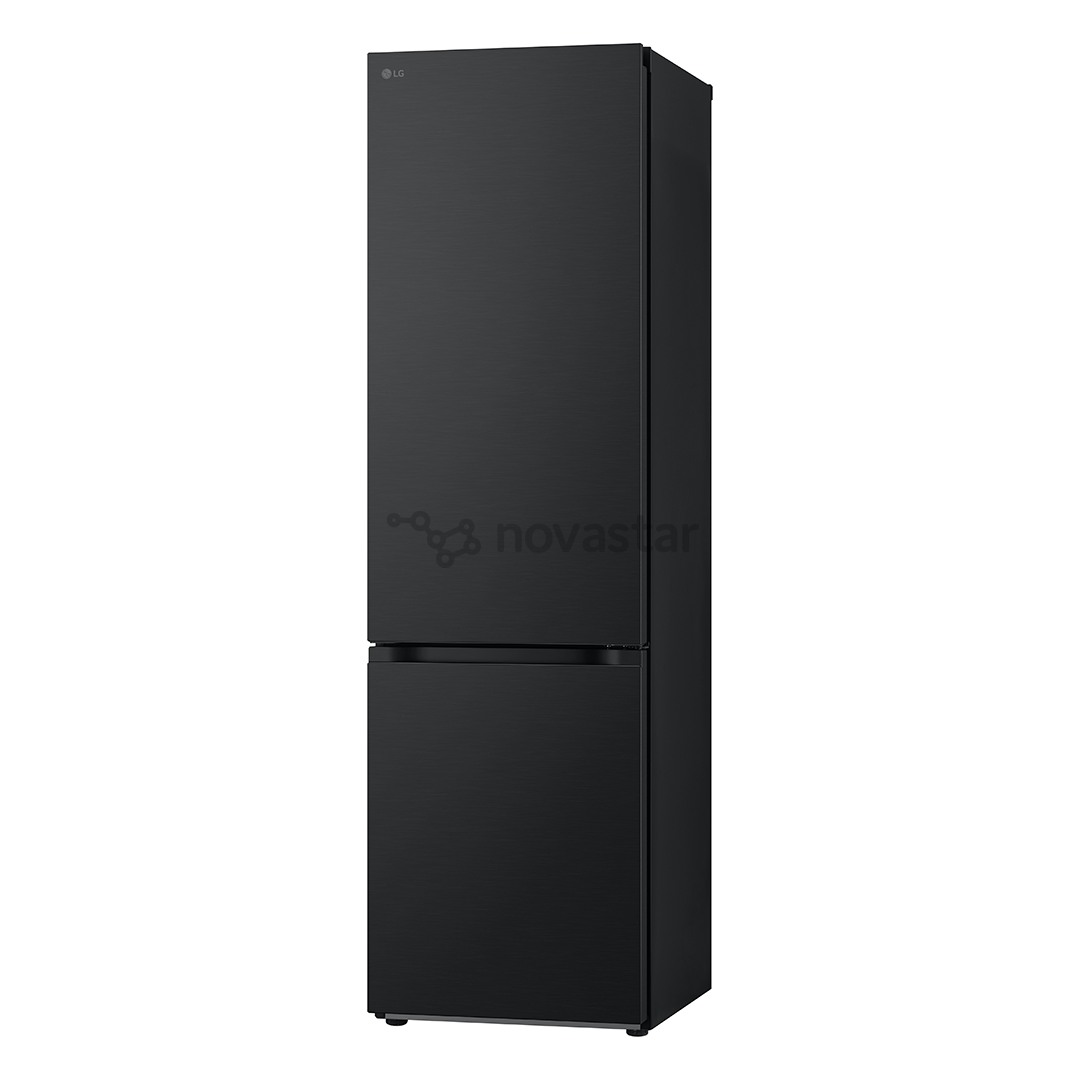 LG, NoFrost, 387 L, aukštis 203 cm, juodas - Šaldytuvas