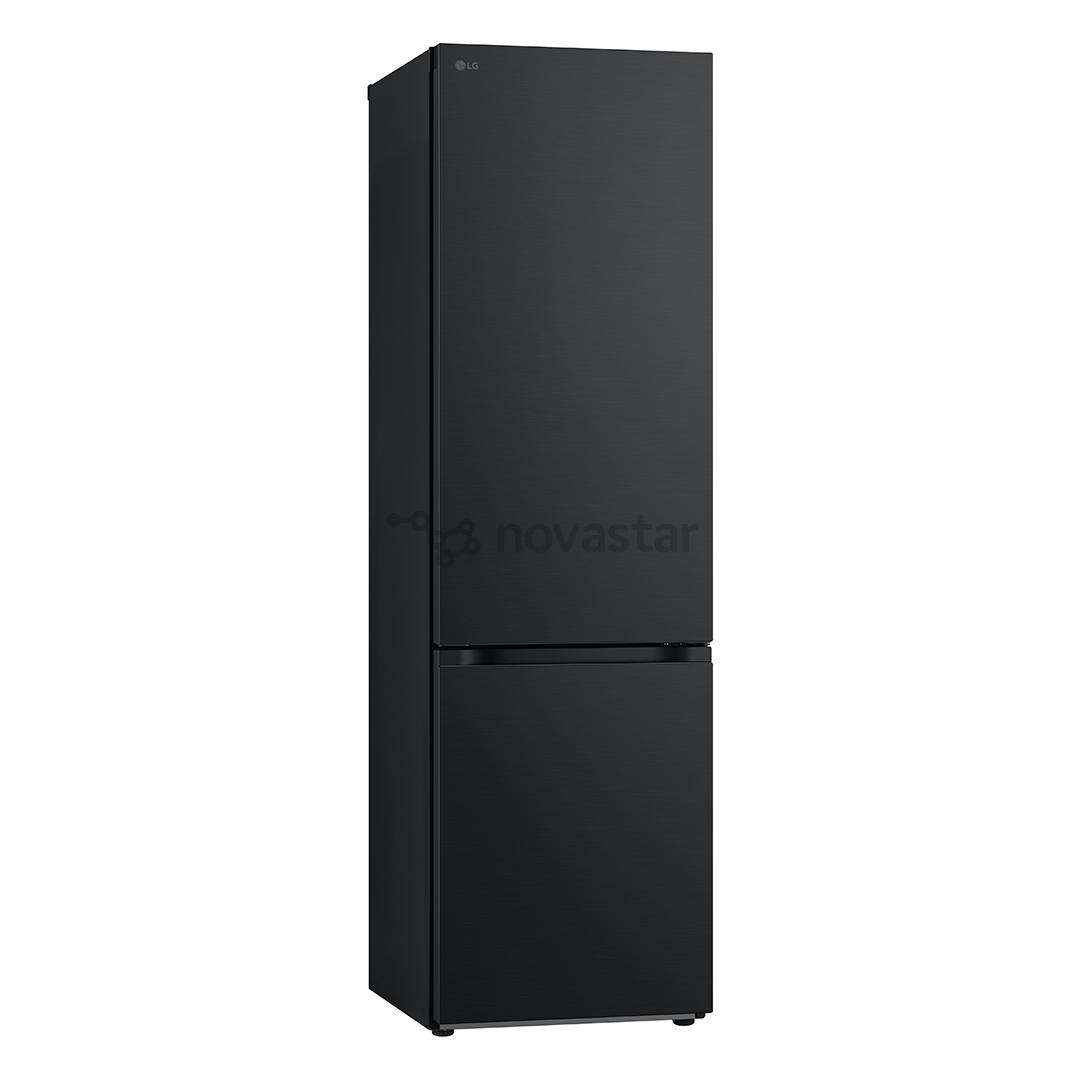 LG, NoFrost, 387 L, aukštis 203 cm, juodas - Šaldytuvas