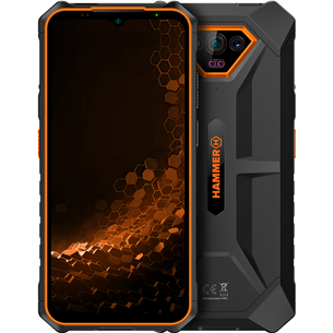 HAMMER Iron V, 6GB, 64GB, oranžinis - Išmanusis telefonas TEL000847
