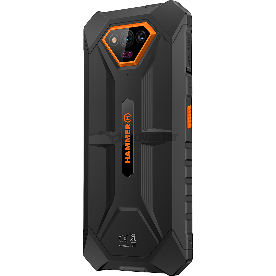 HAMMER Iron V, 6GB, 64GB, oranžinis - Išmanusis telefonas
