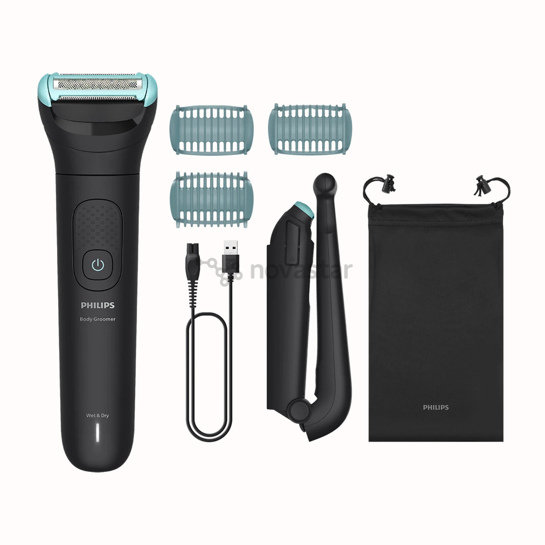 Philips Bodygroomer 5000 series, juoda - Kūno plaukų kirpimo mašinėlė