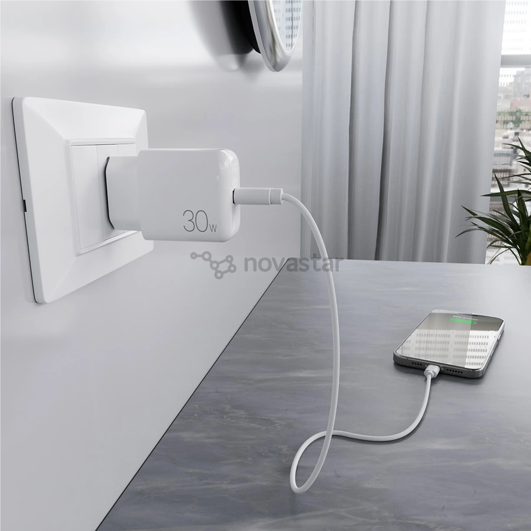 Puro DAILY 1, USB-C, 30 W, baltas - Įkroviklis