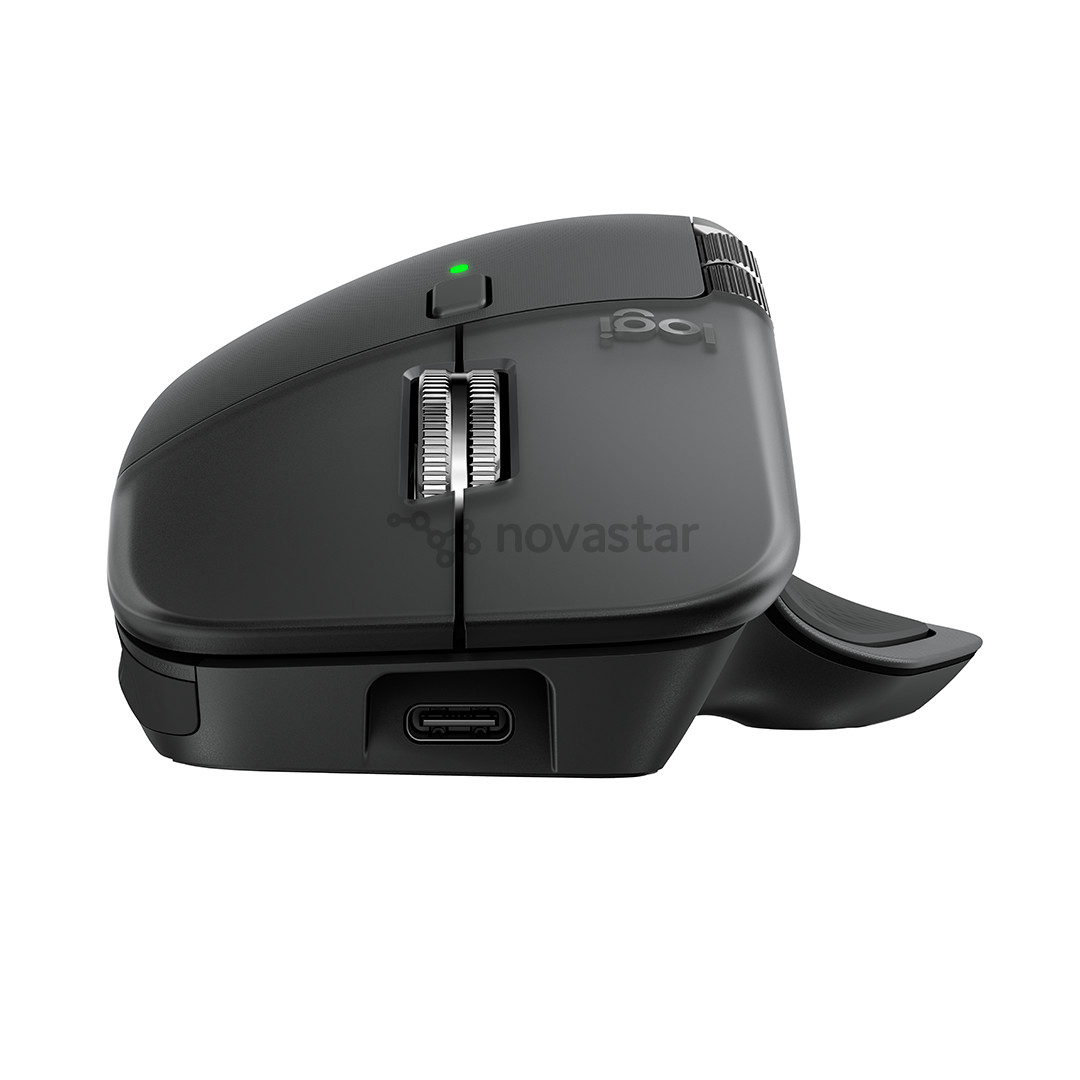 Logitech MX Master 4, tamsiai pilka - Belaidė pelė
