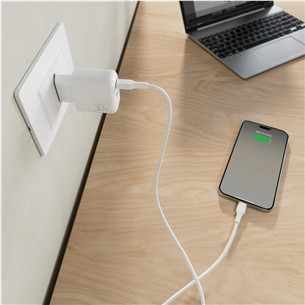 Puro Pro Lite Charger + USB-C cable, 30W, white - Power adapter