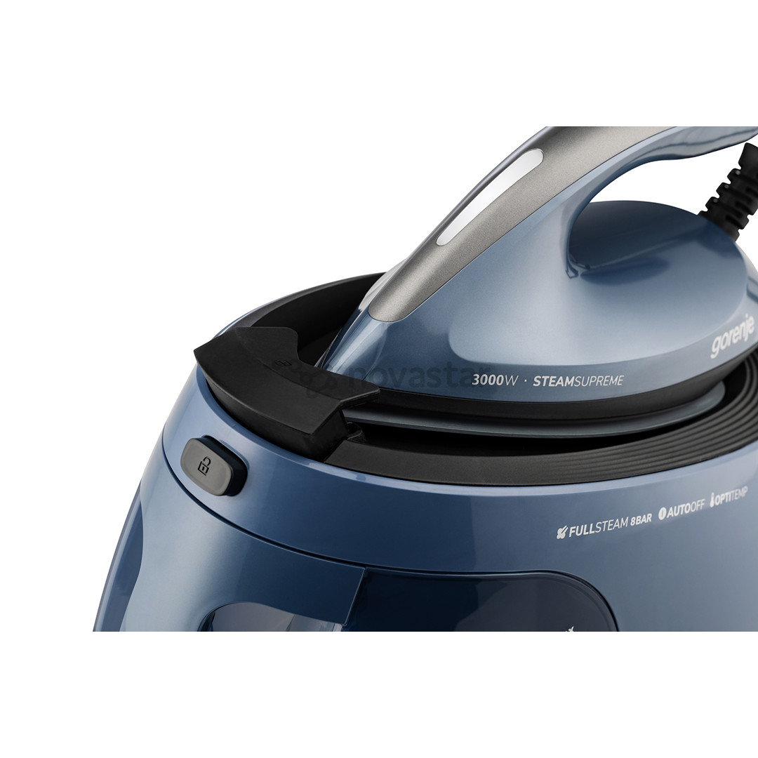 Gorenje, 3000 W, mėlyna - Lyginimo sistema