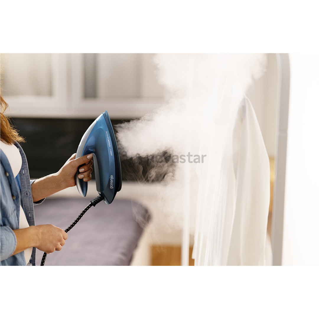 Gorenje, 3000 W, mėlyna - Lyginimo sistema