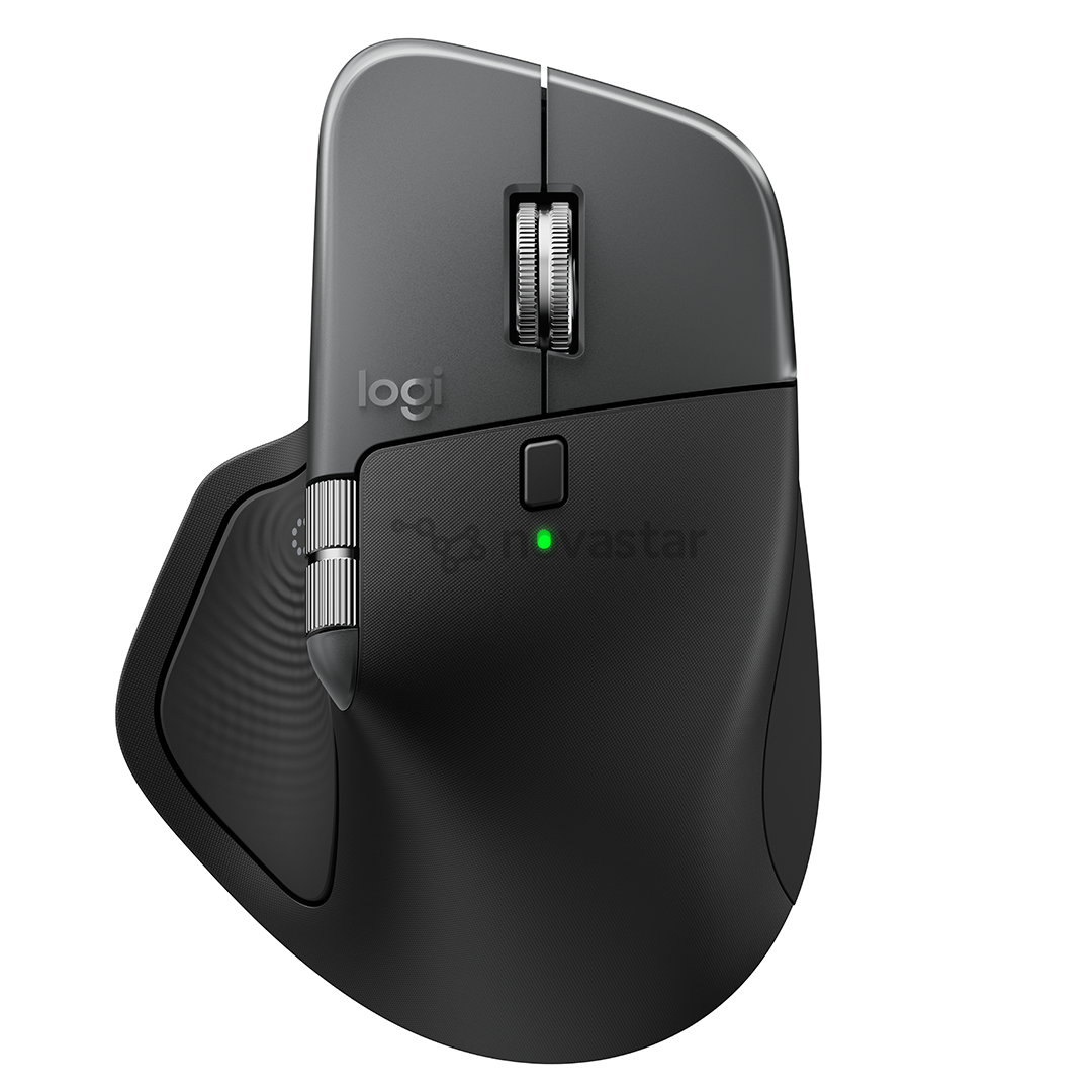 Logitech MX Master 4, juoda - Belaidė pelė macOS ir iPadOS