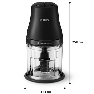 Philips 3000 Series, 450 W, black - Chopper