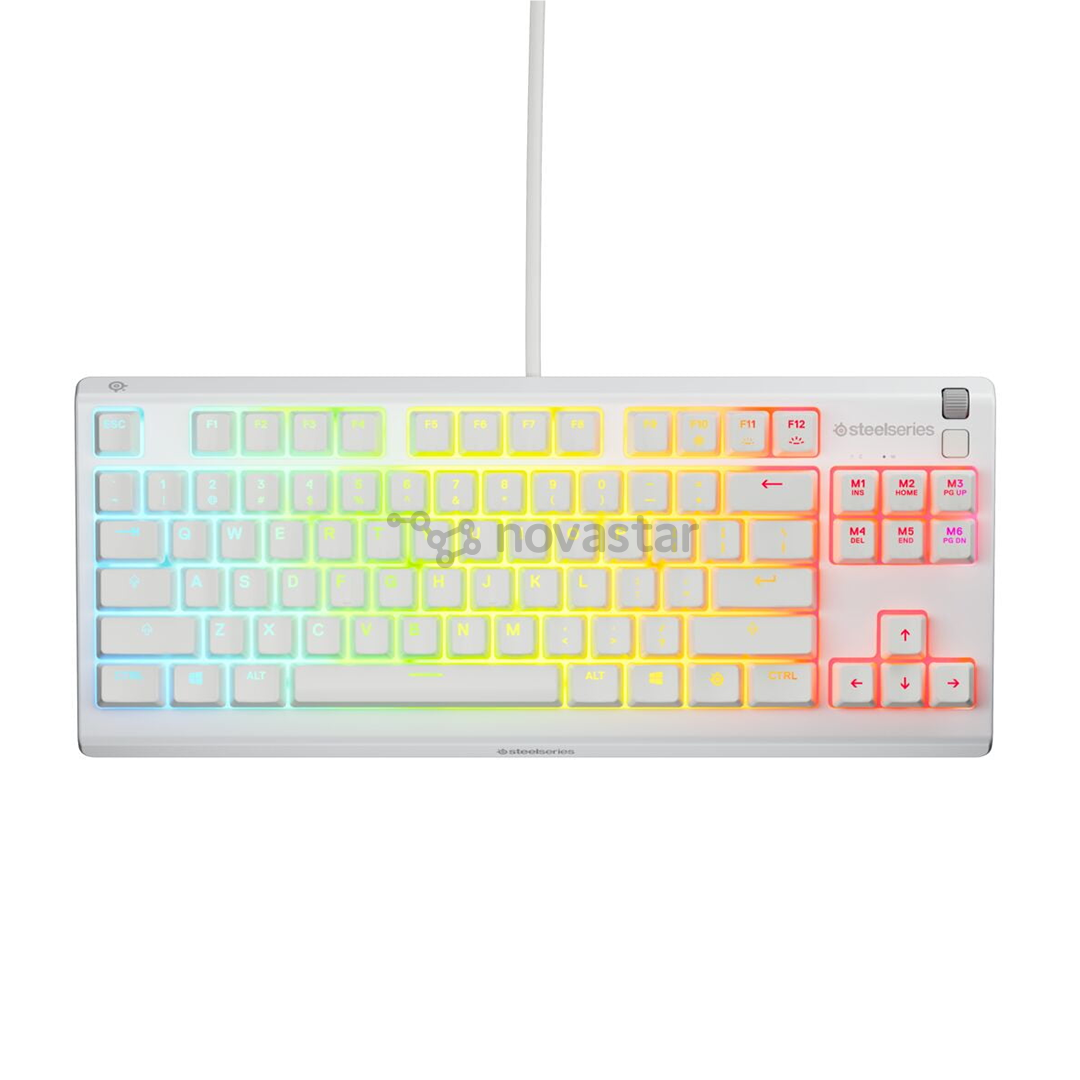 SteelSeries Apex 3 TKL, SWE, balta - Klaviatūra