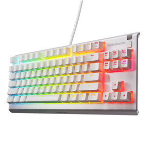 SteelSeries Apex 3 TKL, SWE, balta - Klaviatūra