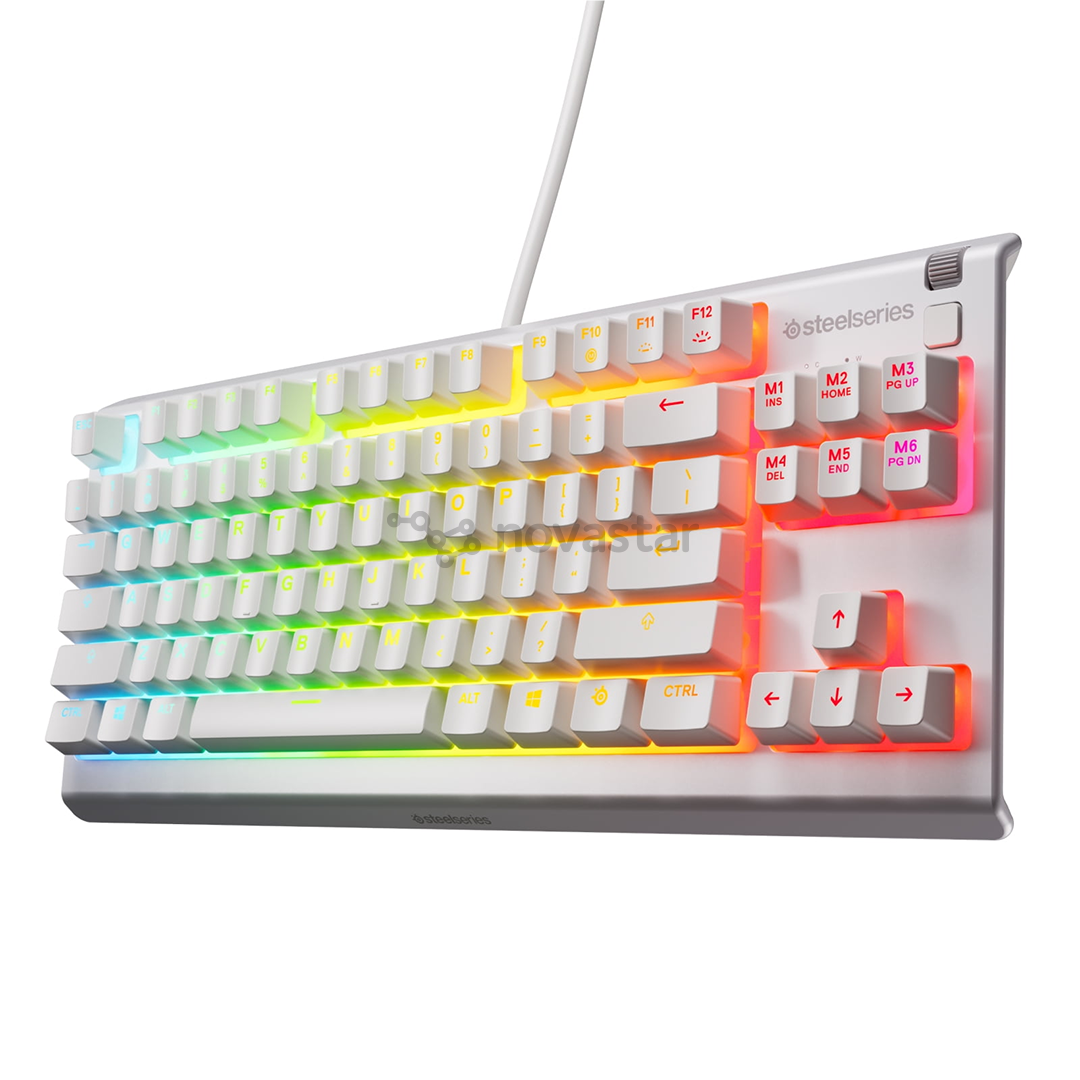 SteelSeries Apex 3 TKL, SWE, balta - Klaviatūra