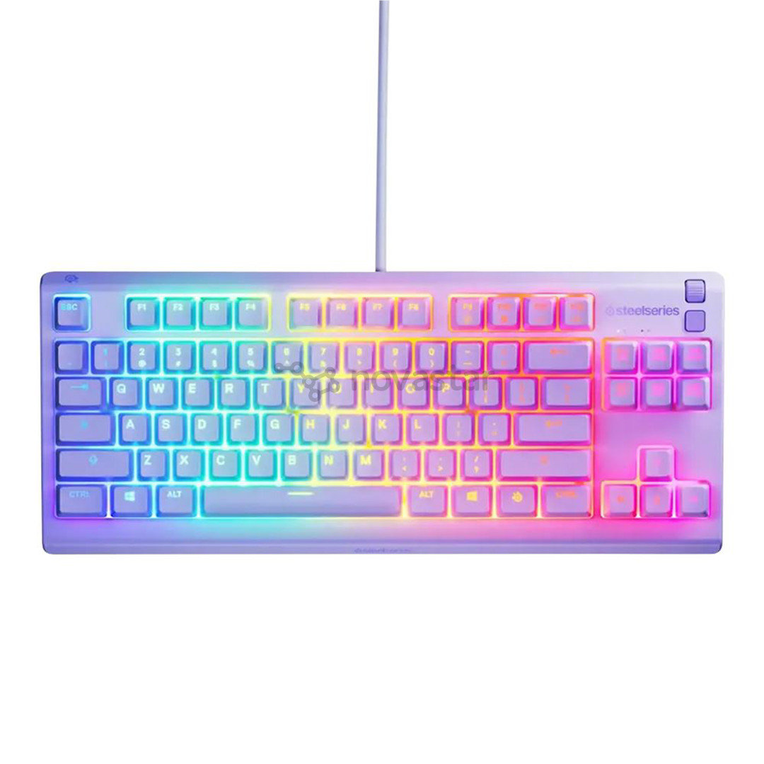 SteelSeries Apex 3 TKL, SWE, violetinė - Klaviatūra