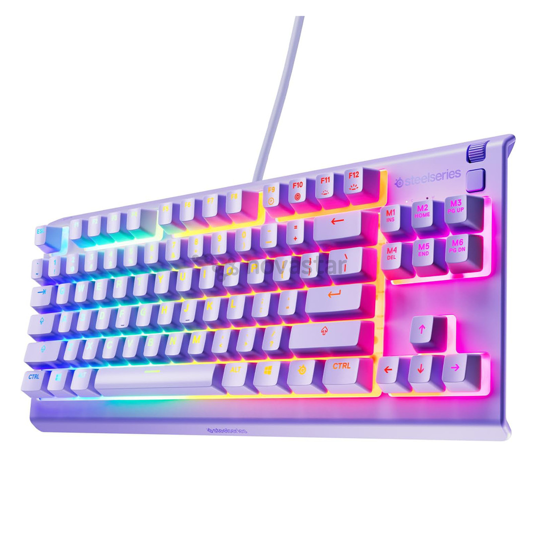 SteelSeries Apex 3 TKL, US, violetinė - Klaviatūra
