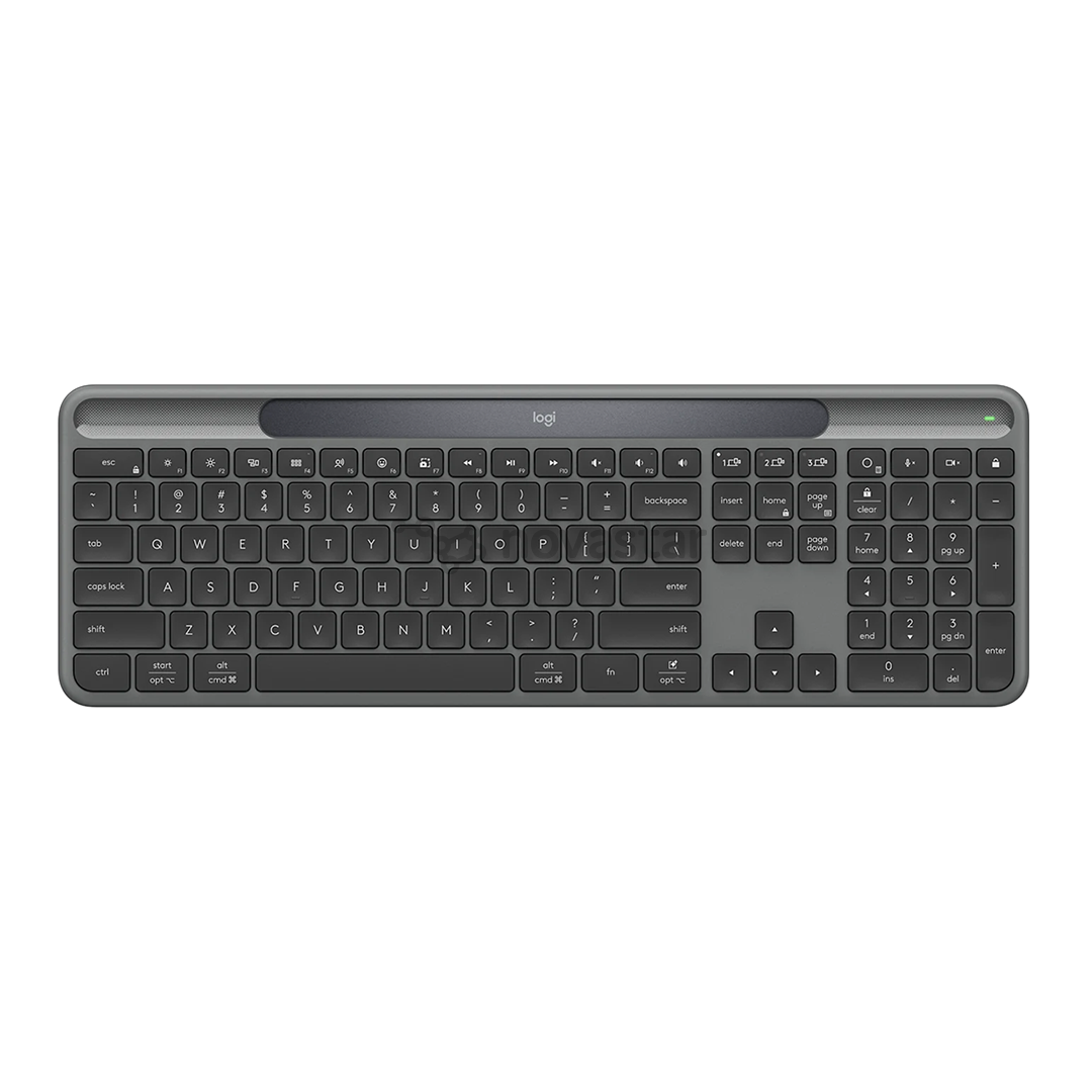 Logitech Signature Slim Solar+ K980, SWE, juoda - Belaidė klaviatūra