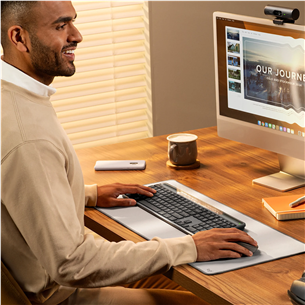 Logitech Signature Slim Solar+ K980, SWE, juoda - Belaidė klaviatūra