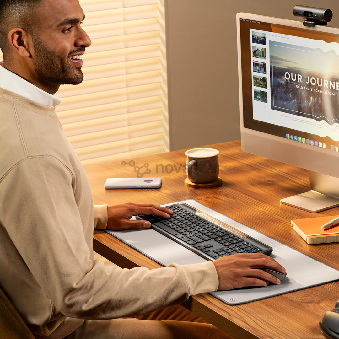 Logitech Signature Slim Solar+ K980, US, juoda - Belaidė klaviatūra