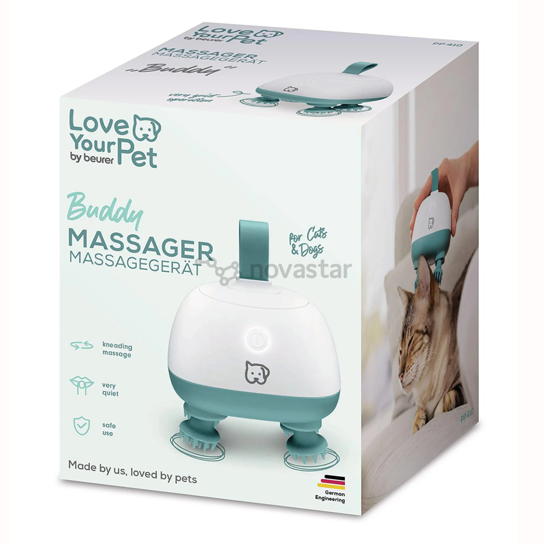 Beurer PP 410 „Buddy“, white/green - Pet massager