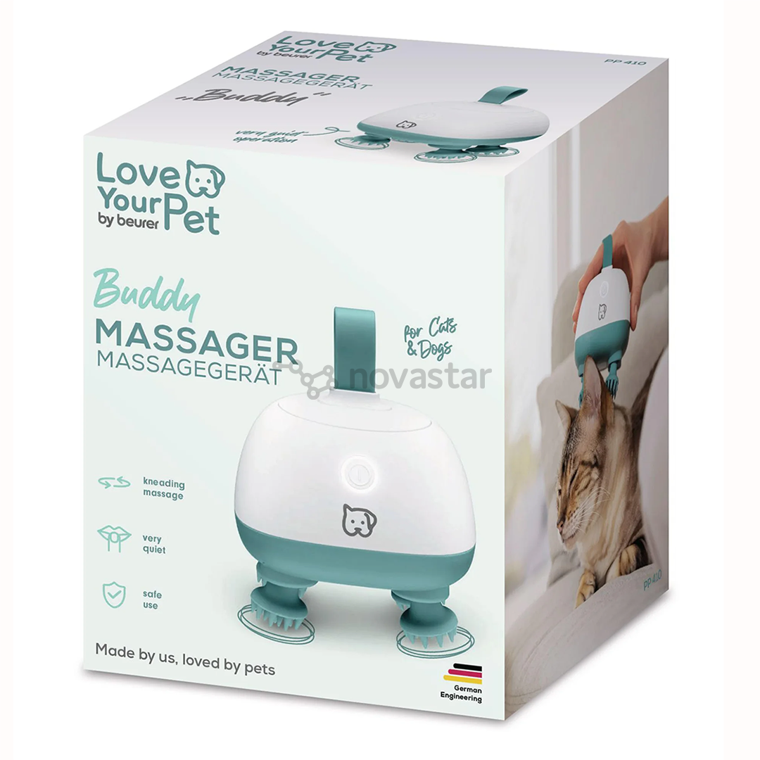 Beurer PP 410 „Buddy“, white/green - Pet massager