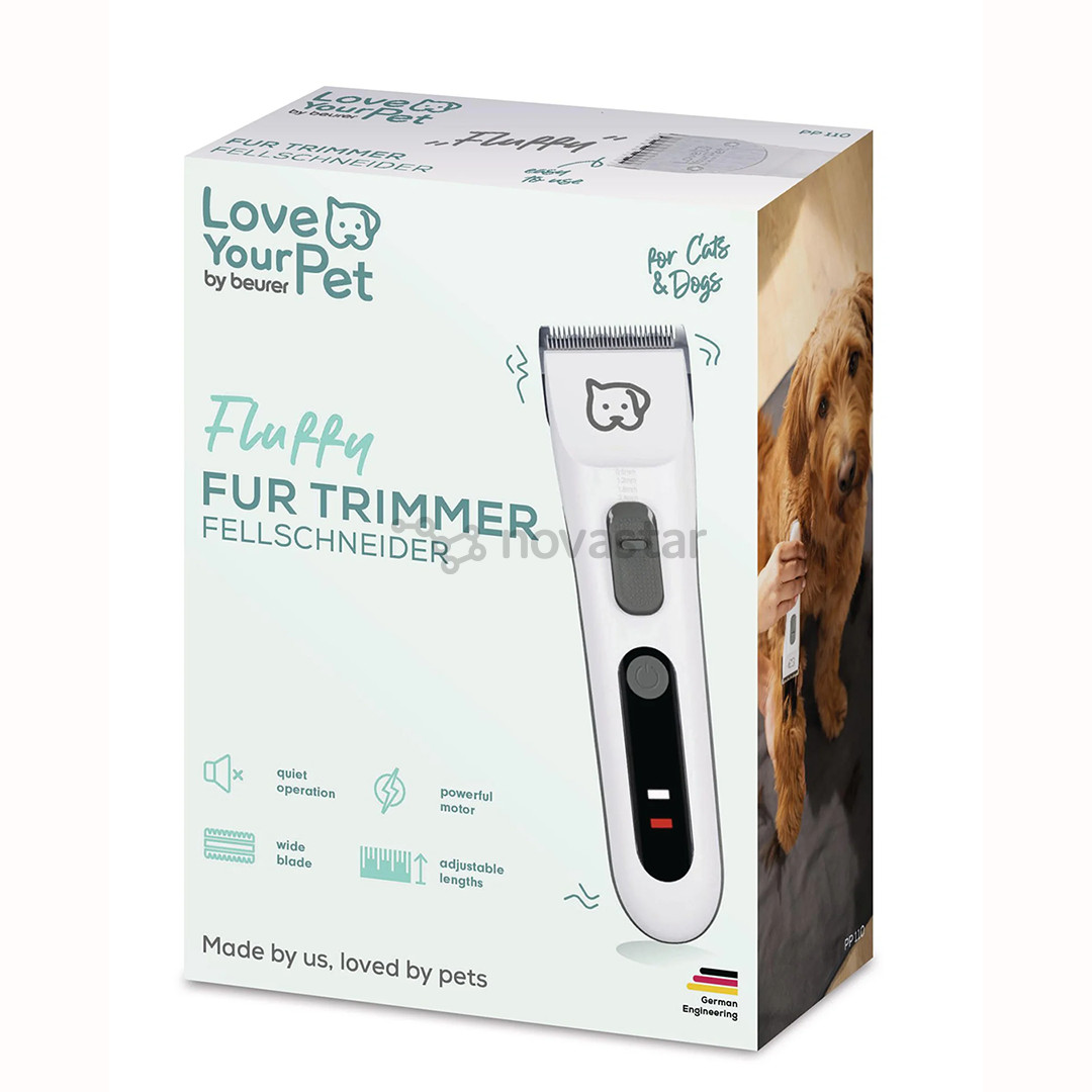 Beurer PP 110 „Fluffy“, white - Fur trimmer