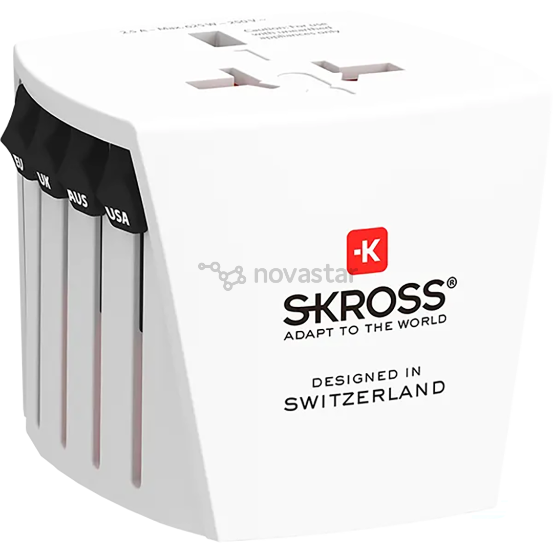 Skross MUV Micro, белый - Адаптер для путешествий