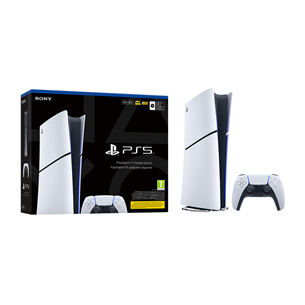 Sony PlayStation 5 Slim Digital, 825 GB, balta - Žaidimų konsolė