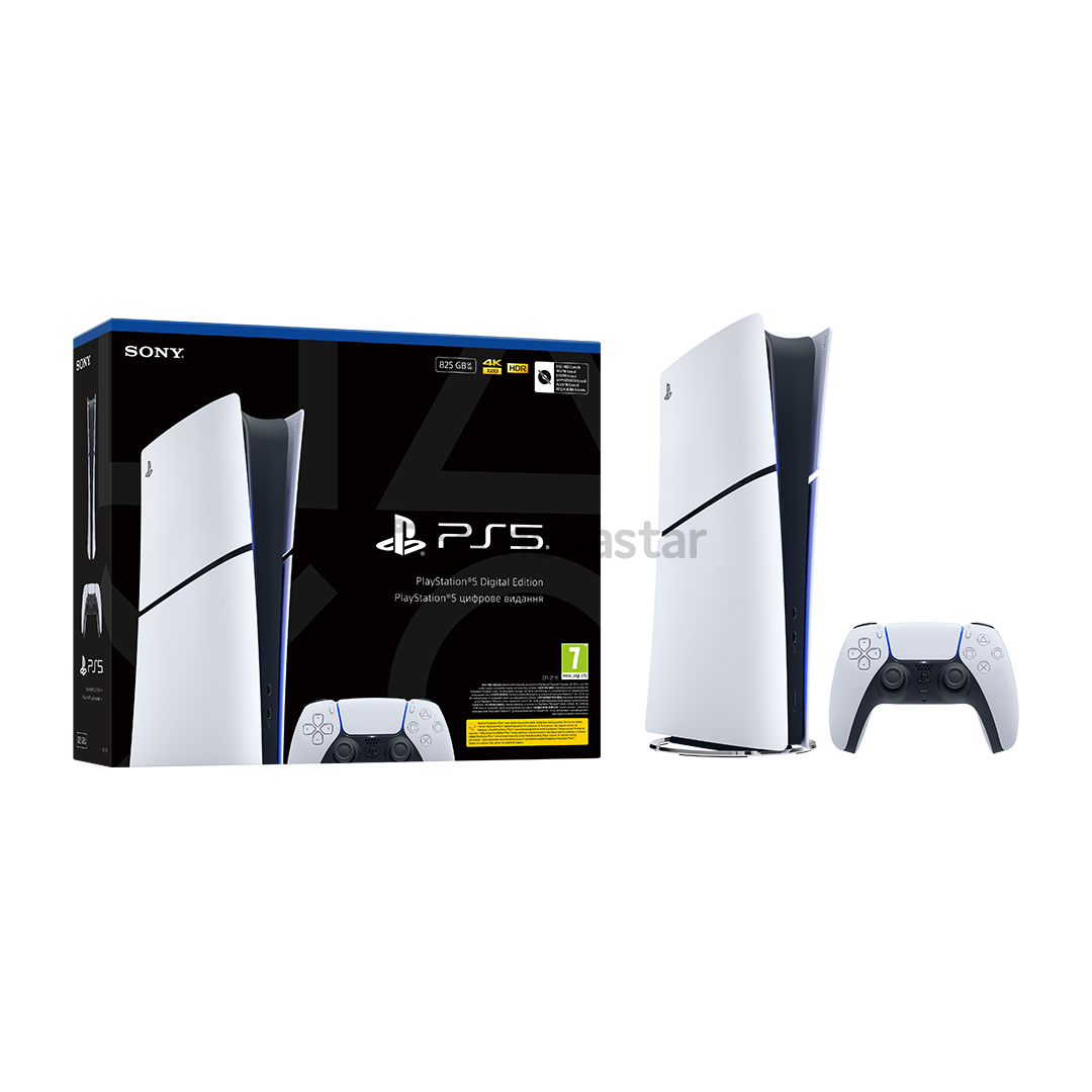 Sony PlayStation 5 Slim Digital, 825 GB, balta - Žaidimų konsolė
