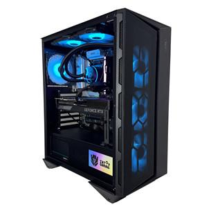 Intop Gaming R9 Aqua, Ryzen 9, 32 GB, 1 TB, RTX 5070Ti, juodas - Stacionarus kompiuteris
