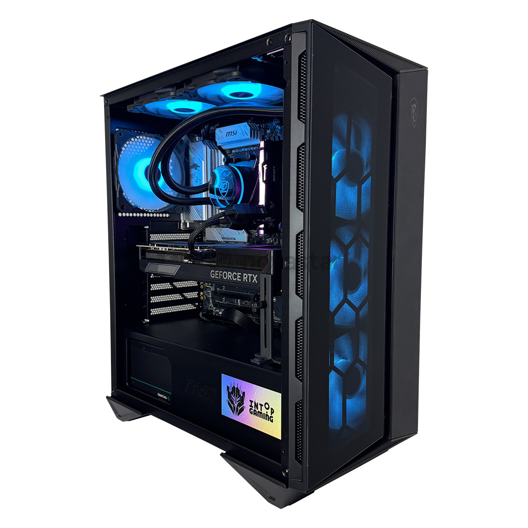 Intop Gaming R9 Aqua, Ryzen 9, 32 GB, 1 TB, RTX 5070Ti, juodas - Stacionarus kompiuteris