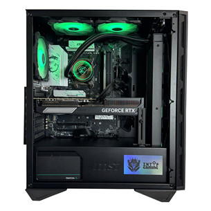 Intop Gaming R9 Aqua, Ryzen 9, 32 GB, 1 TB, RTX 5070Ti, juodas - Stacionarus kompiuteris