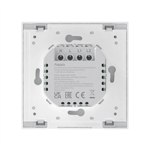 Aqara Wireless Remote Switch H1, 2 klavišai - Išmanusis jungiklis