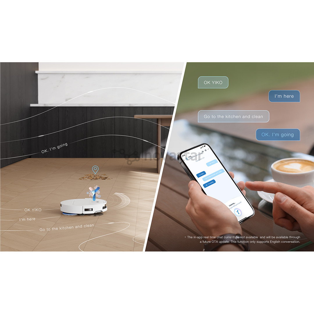 Ecovacs Deebot T50 PRO OMNI Gen2, сухая и влажная уборка, белый - Робот-пылесос