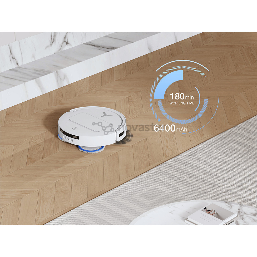 Ecovacs Deebot T50 PRO OMNI Gen2, сухая и влажная уборка, белый - Робот-пылесос