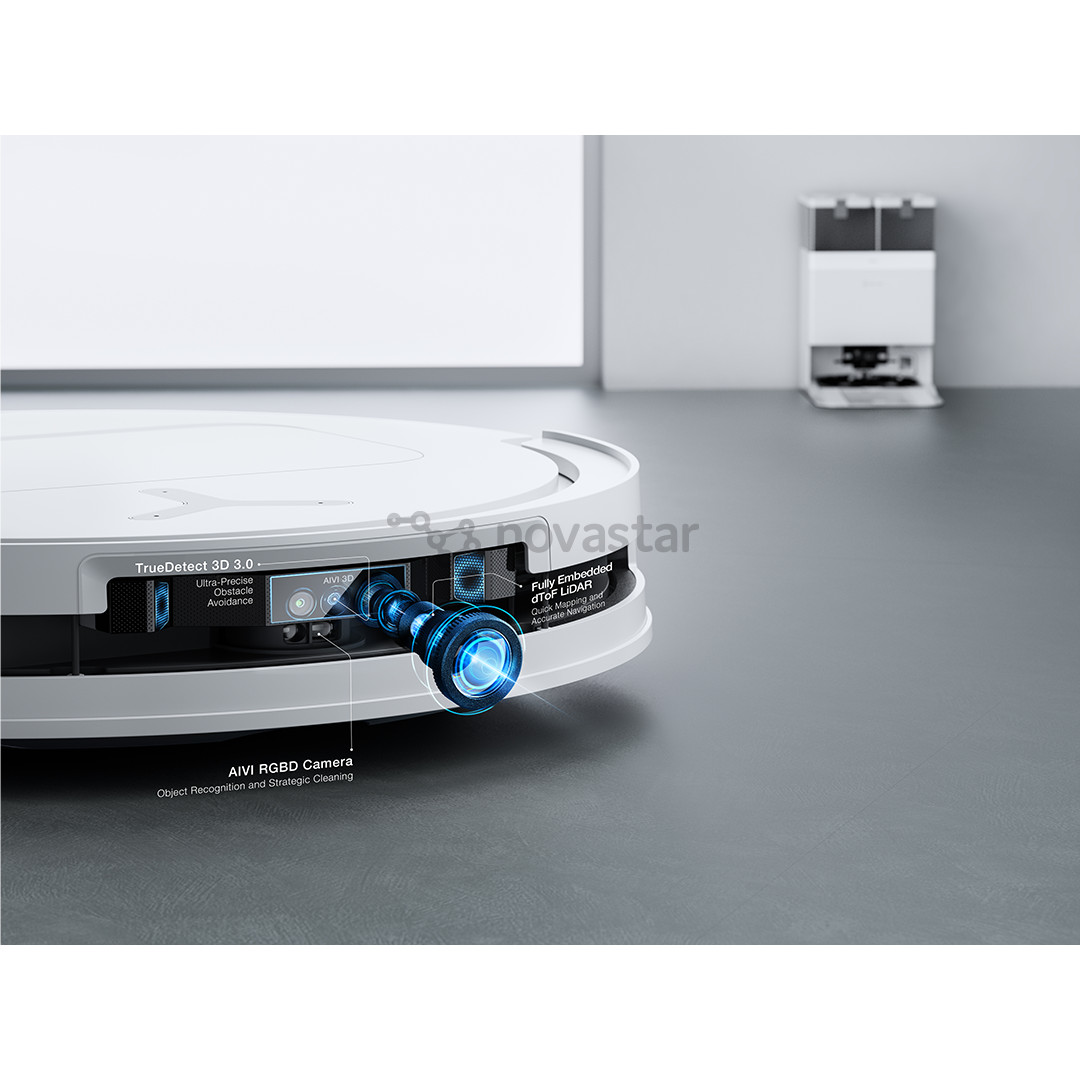 Ecovacs Deebot T50 PRO OMNI Gen2, сухая и влажная уборка, белый - Робот-пылесос