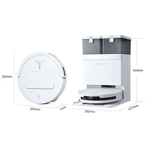 Ecovacs Deebot T50 PRO OMNI Gen2, сухая и влажная уборка, белый - Робот-пылесос