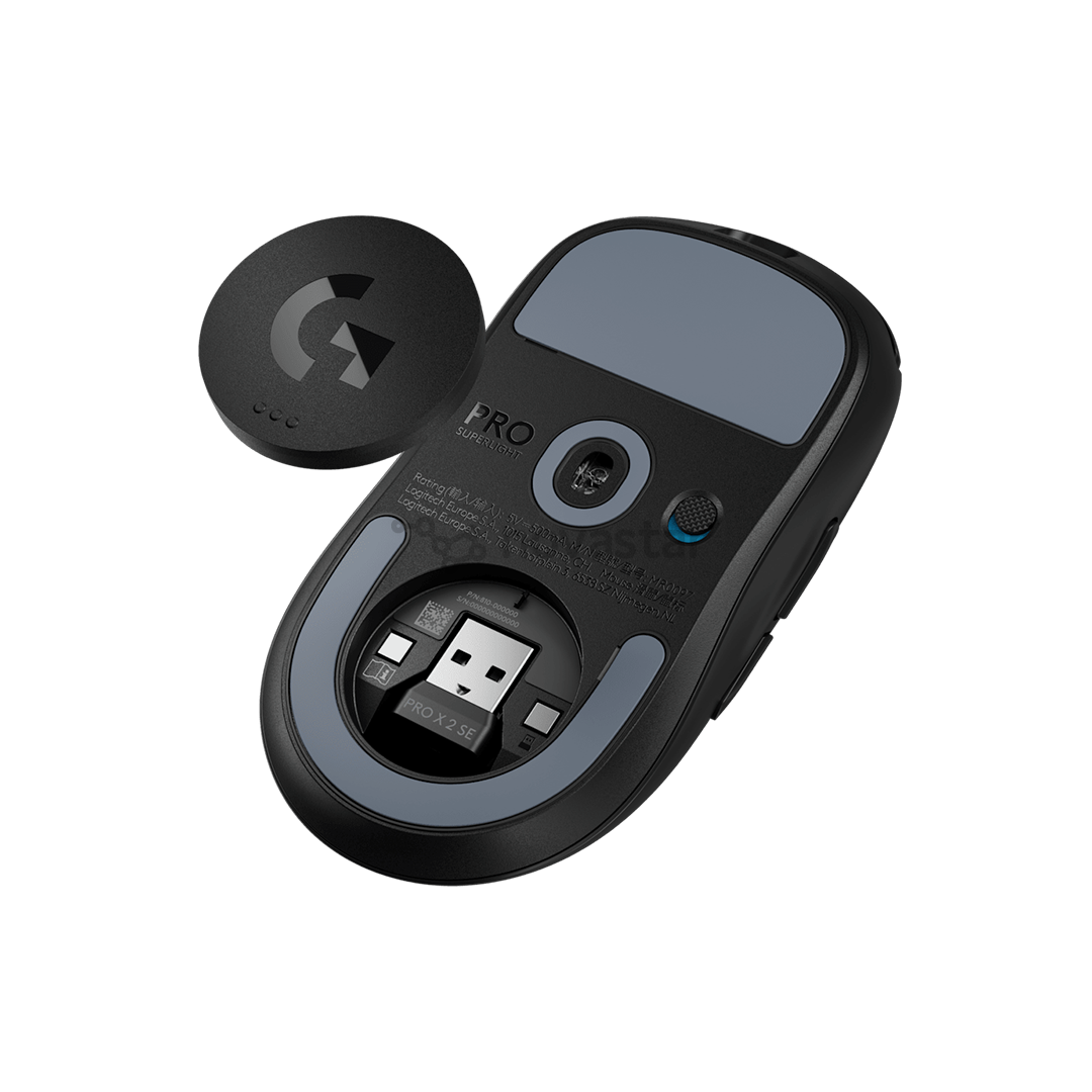 Logitech Pro X Superlight 2SE, juoda - Belaidė pelė