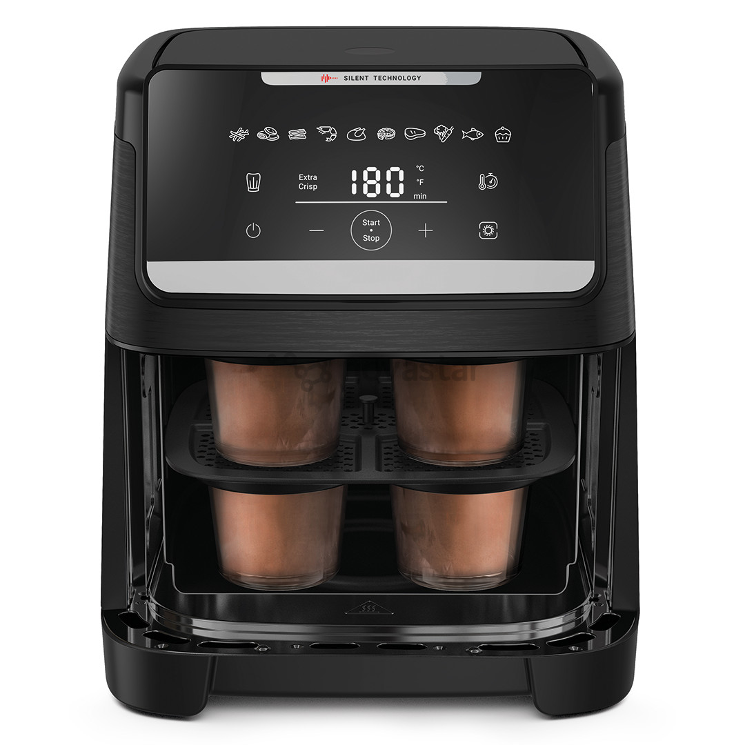 Tefal Easy Fry Silence, 1800 W, 7 L, juoda - Karšto oro gruzdintuvė