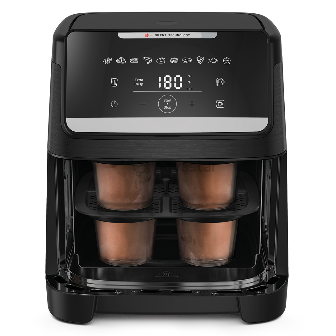 Tefal Easy Fry Silence, 1800 Вт, 7 л, черный - Аэрогриль