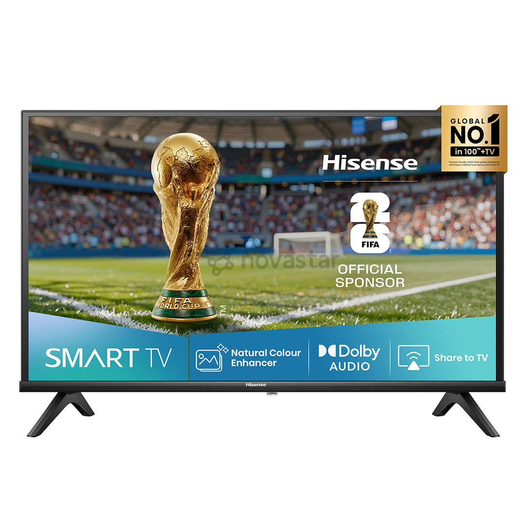 Hisense A4Q, 40'', HD, LED LCD, juodas - Televizorius