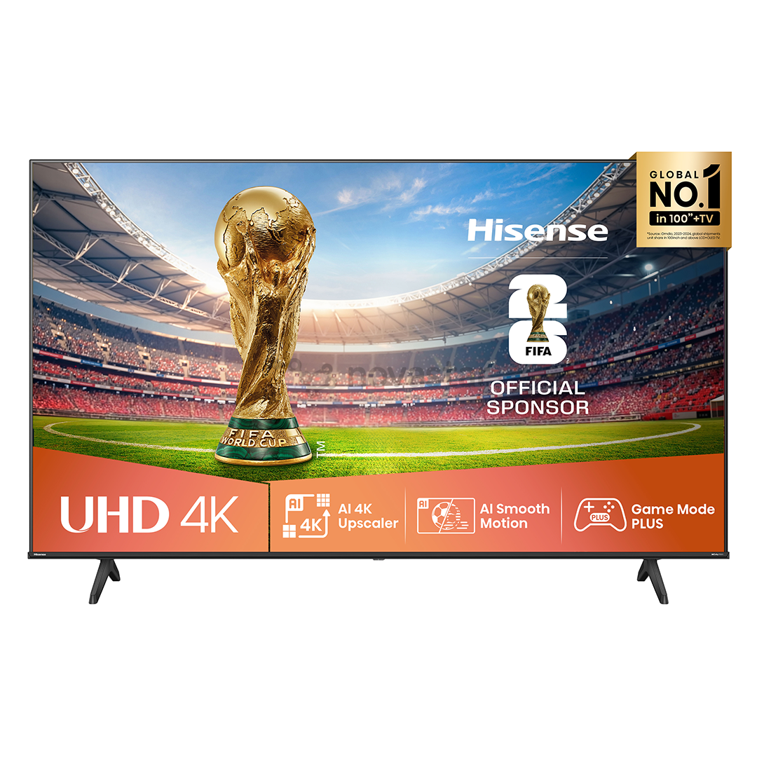 Hisense A6Q, 65'', 4K UHD, LED LCD, juodas - Televizorius