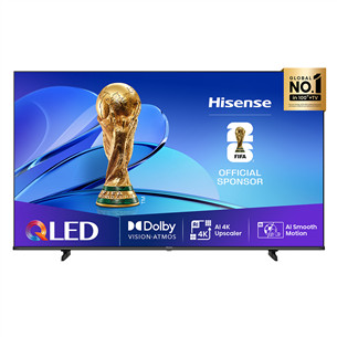 Hisense E7Q, 43'', 4K UHD, QLED, черный - Телевизор 43E7Q