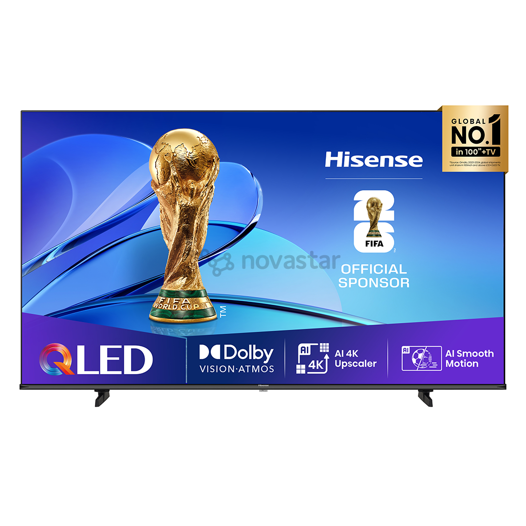 Hisense E7Q, 65'', 4K UHD, QLED, black - TV