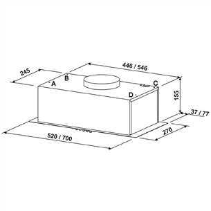 Eleyus, 371 m³/val., nerūdijančio plieno - Įmontuojamas gartraukis