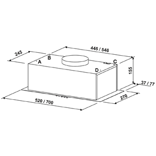 Eleyus, 371 m³/val., nerūdijančio plieno - Įmontuojamas gartraukis
