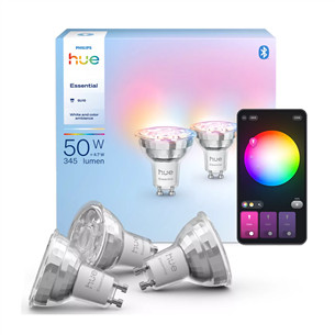 Philips Hue Essential Spot, Full Color, GU10, 3 шт., белый - Умные лампы