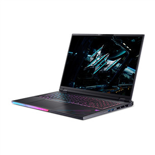 Acer Predator Helios 18 AI, 18'', WQUXGA, Mini-LED, 120 Hz, Ultra 9, 64 GB, 2 TB, RTX 5090, ENG, juodas - Nešiojamasis kompiuteris