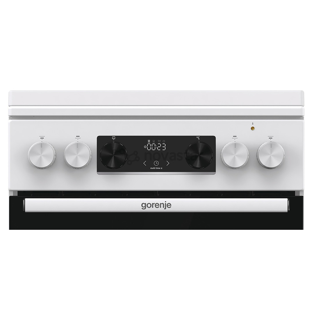 Gorenje, 62 L, plotis 50 cm, balta - Dujinė viryklė su elektrine orkaite