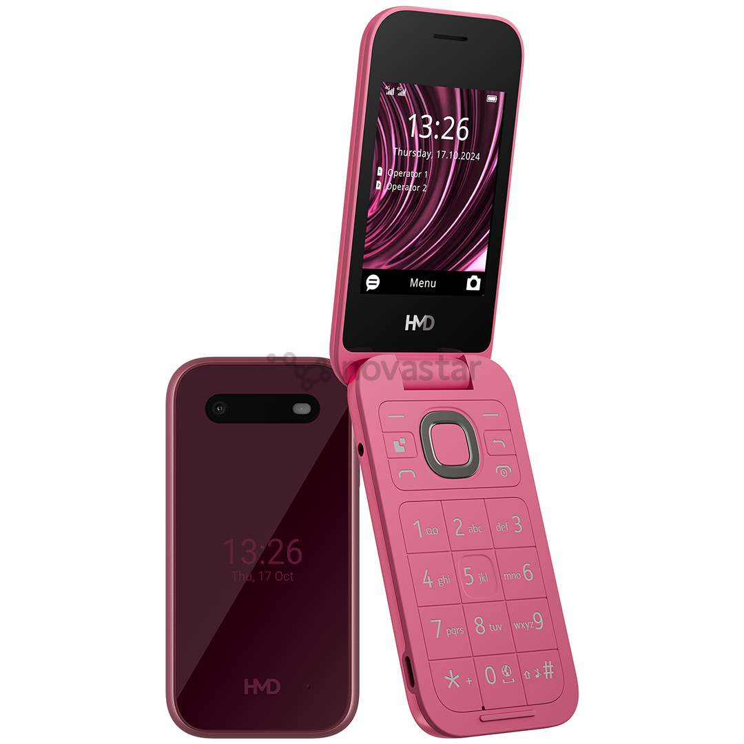HMD 2660 Flip, красный - Мобильный телефон